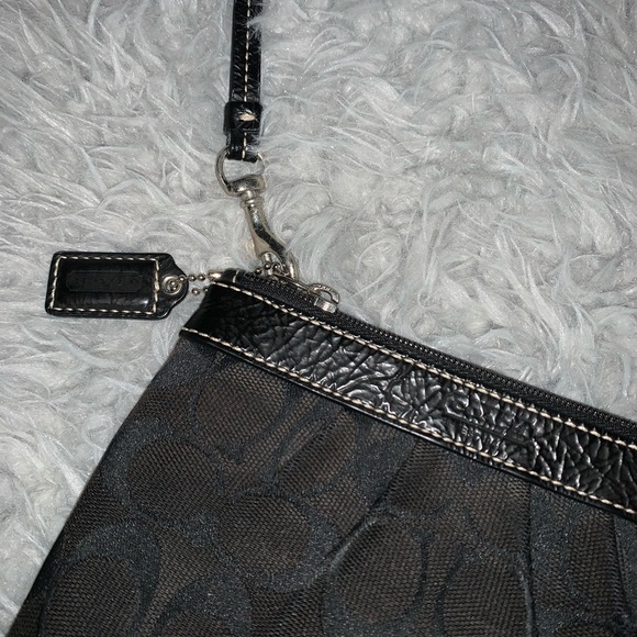 Black Coach Wristlet - Picture 3 of 7